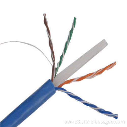Cat6 cable, 4 pairs 305m per box, colored computer cable with high speed 500MHZNew